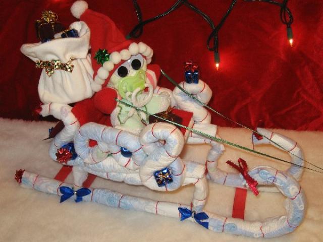 Diaper Christmas Sleigh E-BOOK 